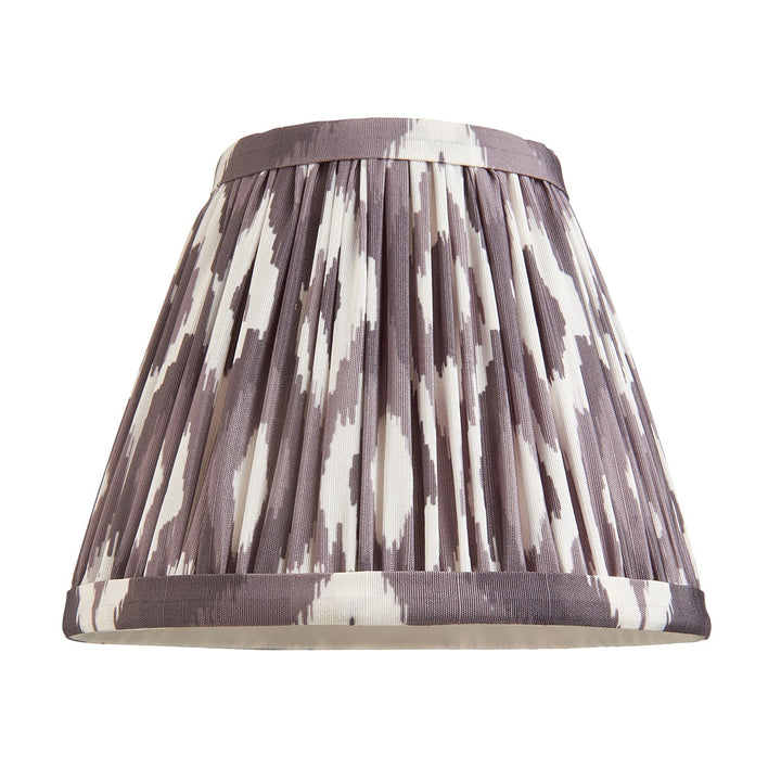 Ikat Shade 16cm - Pearl Grey Fabric Endon 1