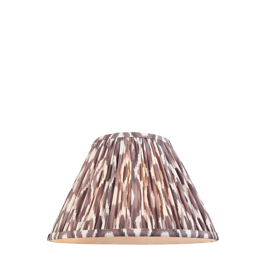 Ikat Shade 30cm - Pearl Grey Fabric Endon 6