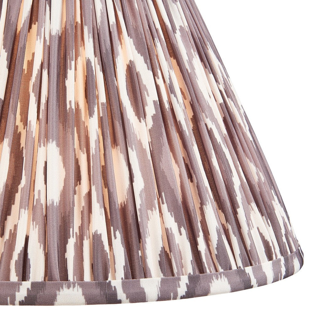Ikat Shade 30cm - Pearl Grey Fabric Endon 3