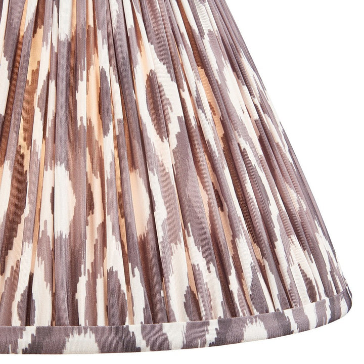 Ikat Shade 30cm - Pearl Grey Fabric Endon 3