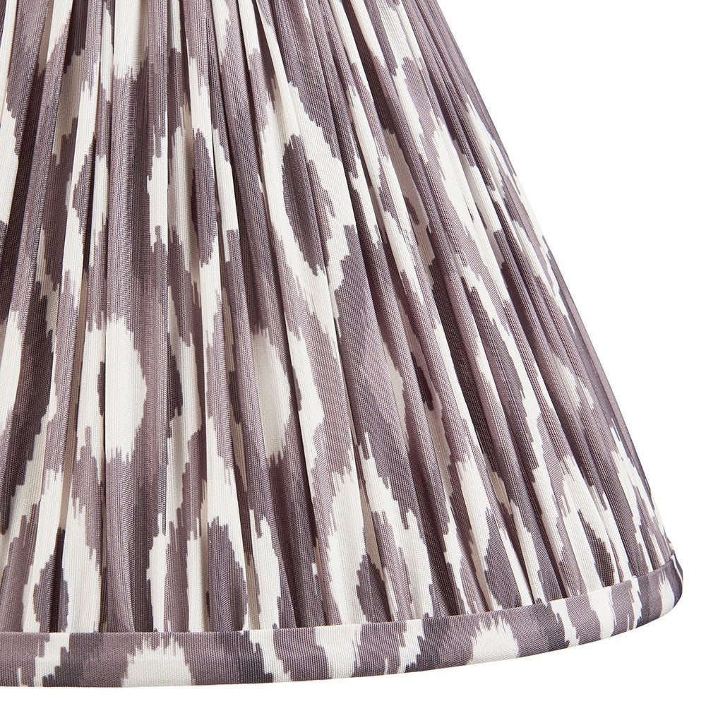 Ikat Shade 30cm - Pearl Grey Fabric Endon 4