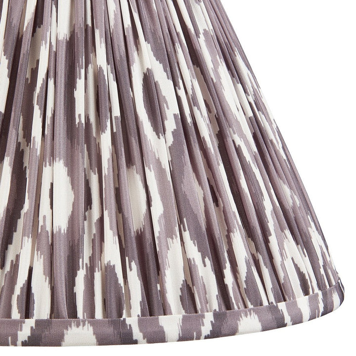 Ikat Shade 30cm - Pearl Grey Fabric Endon 4