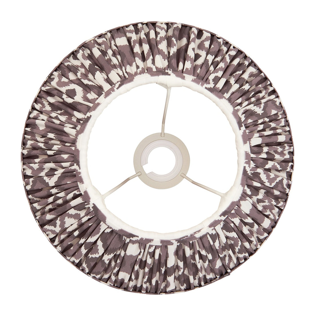Ikat Shade 30cm - Pearl Grey Fabric Endon 5