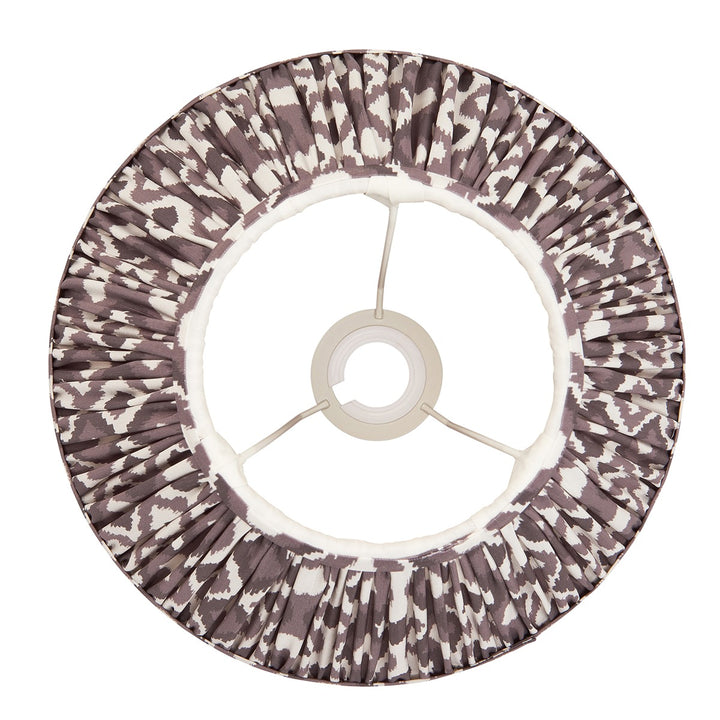 Ikat Shade 30cm - Pearl Grey Fabric Endon 5