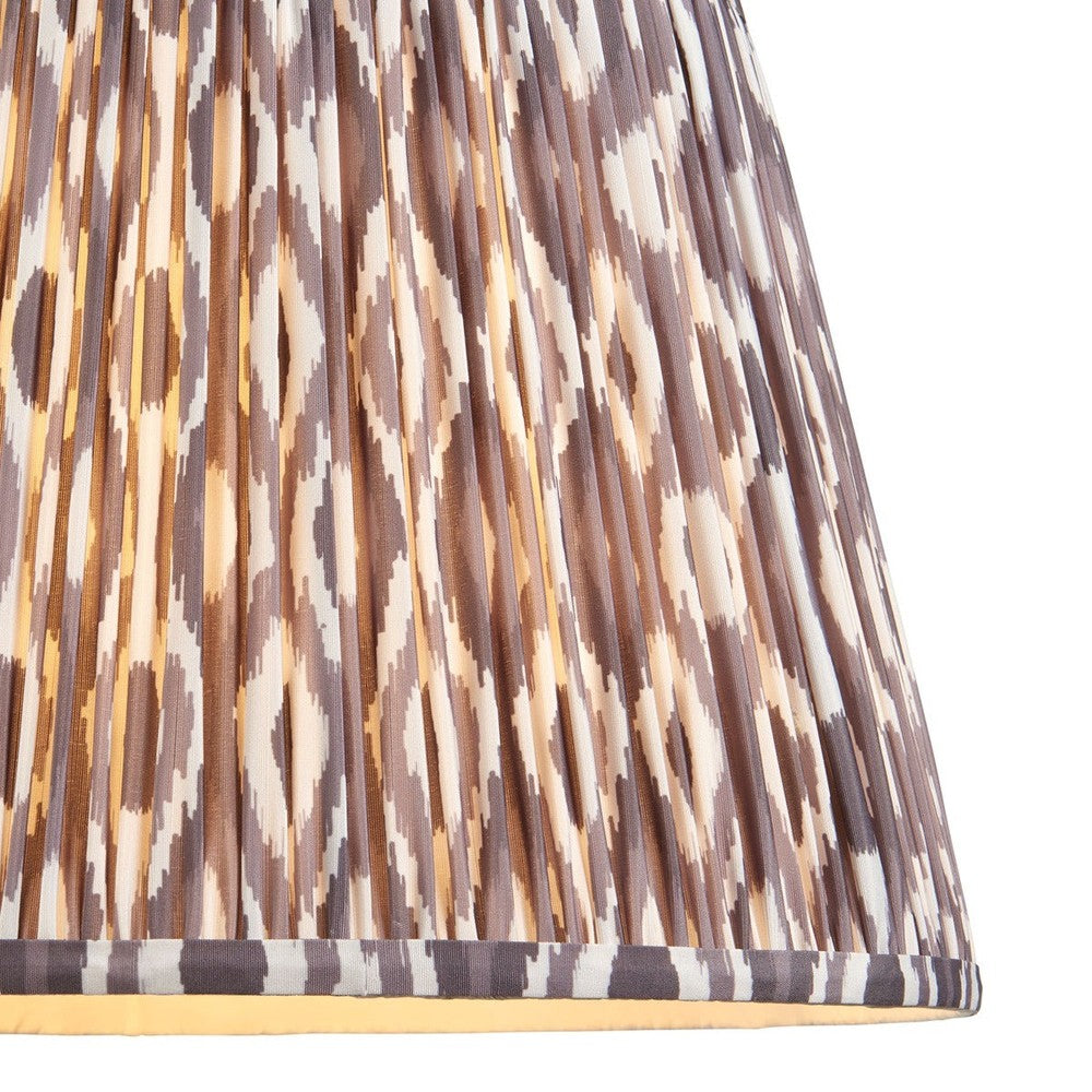 Ikat Shade 40cm - Pearl Grey Fabric Endon 3