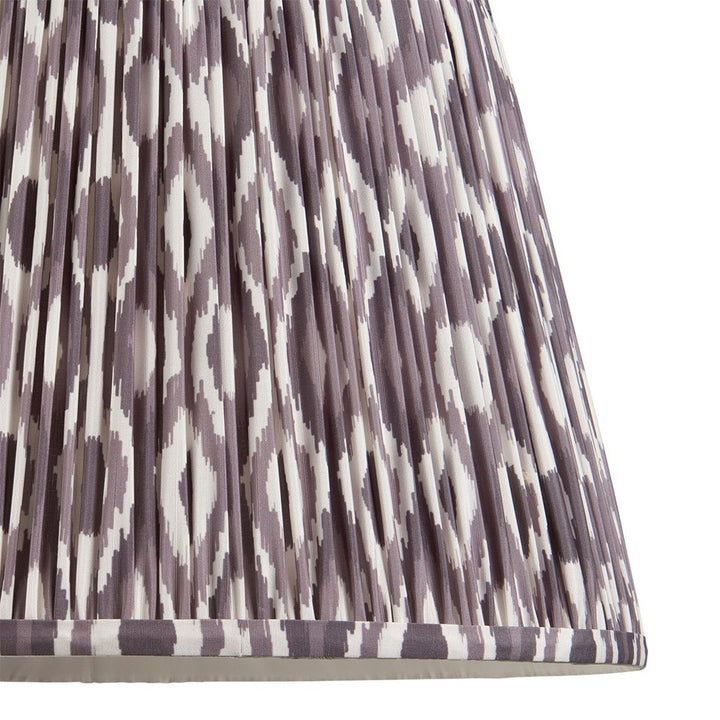 Ikat Shade 40cm - Pearl Grey Fabric Endon 4