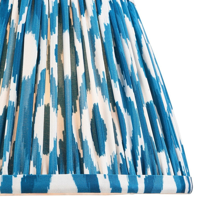 Ikat Shade 20cm - Marlin Blue Fabric Endon 3