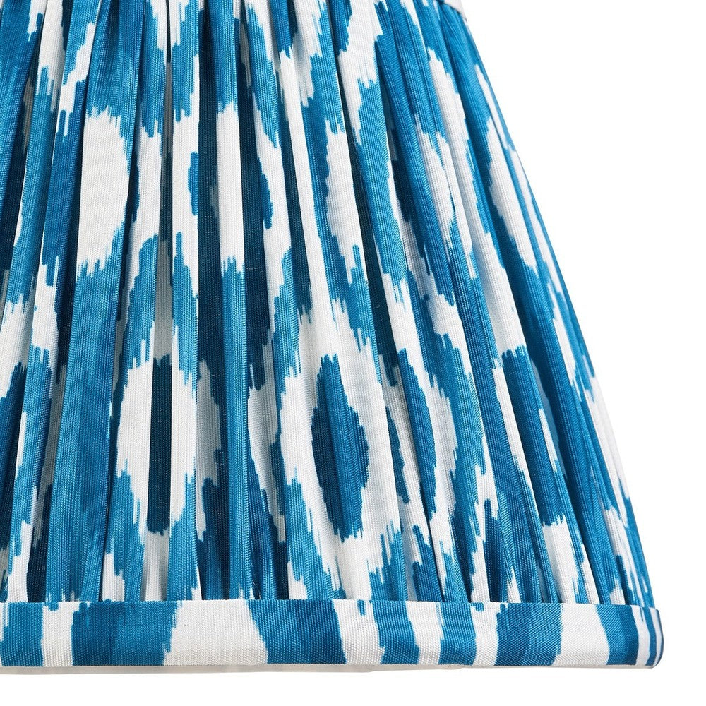 Ikat Shade 20cm - Marlin Blue Fabric Endon 4