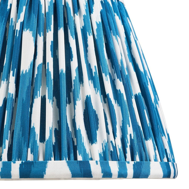 Ikat Shade 20cm - Marlin Blue Fabric Endon 4