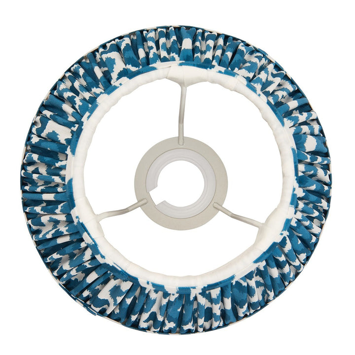 Ikat Shade 20cm - Marlin Blue Fabric Endon 5