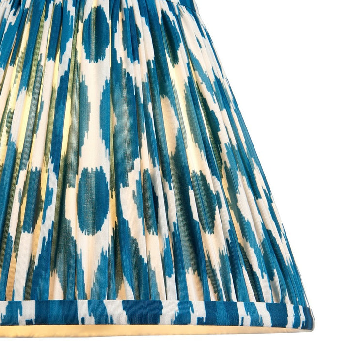 Ikat Shade 25cm - Marlin Blue Fabric Endon 3