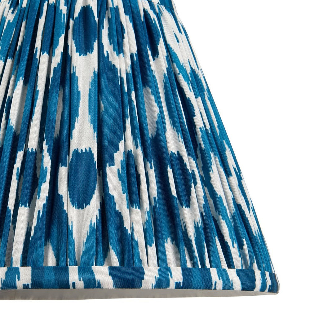 Ikat Shade 25cm - Marlin Blue Fabric Endon 4