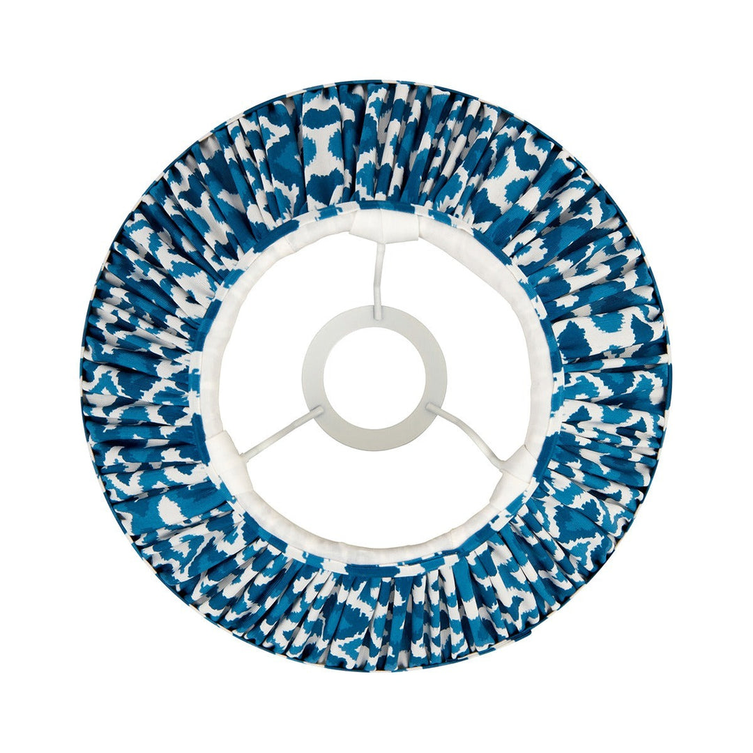 Ikat Shade 25cm - Marlin Blue Fabric Endon 5