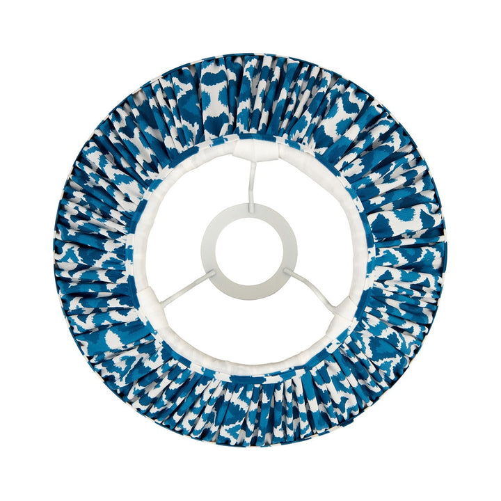 Ikat Shade 25cm - Marlin Blue Fabric Endon 5