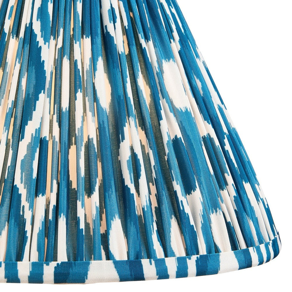 Ikat Shade 30cm - Marlin Blue Fabric Endon 3