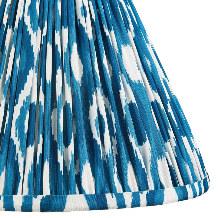 Ikat Shade 30cm - Marlin Blue Fabric Endon 4