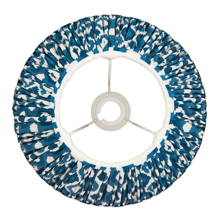Ikat Shade 30cm - Marlin Blue Fabric Endon 5