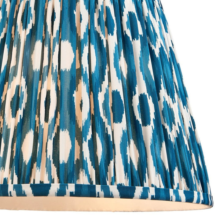 Ikat Shade 35cm - Marlin Blue Fabric Endon 3