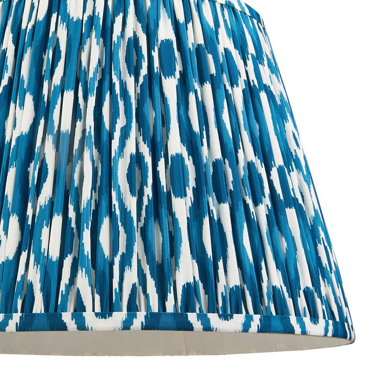 Ikat Shade 40cm - Marlin Blue Fabric Endon 4