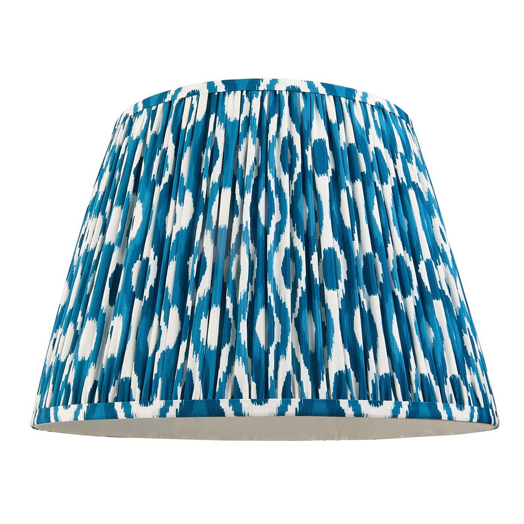 Ikat Shade 40cm - Marlin Blue Fabric Endon 1