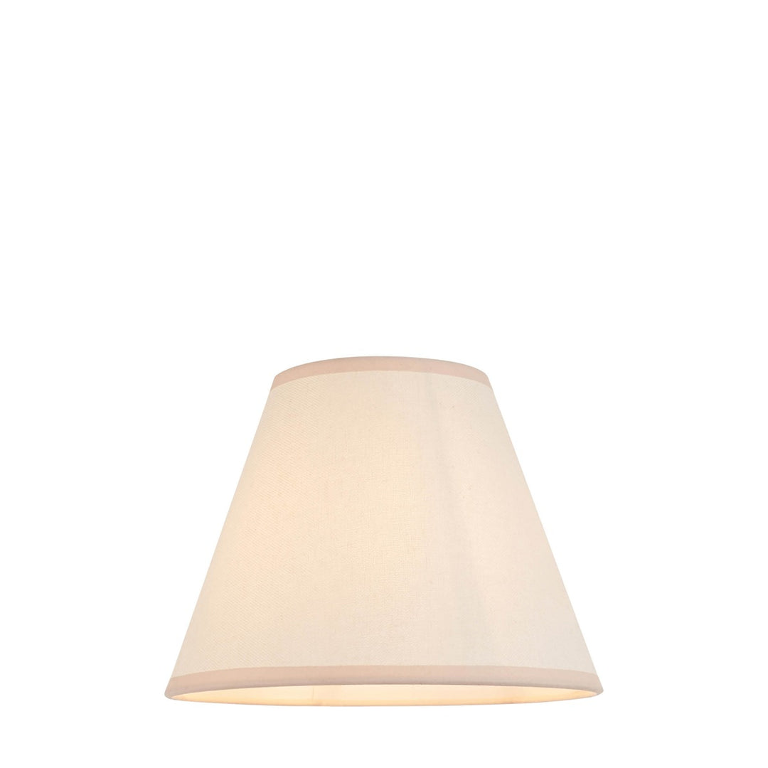 Ivy Shade 25cm - Almond White Fabric Endon 6