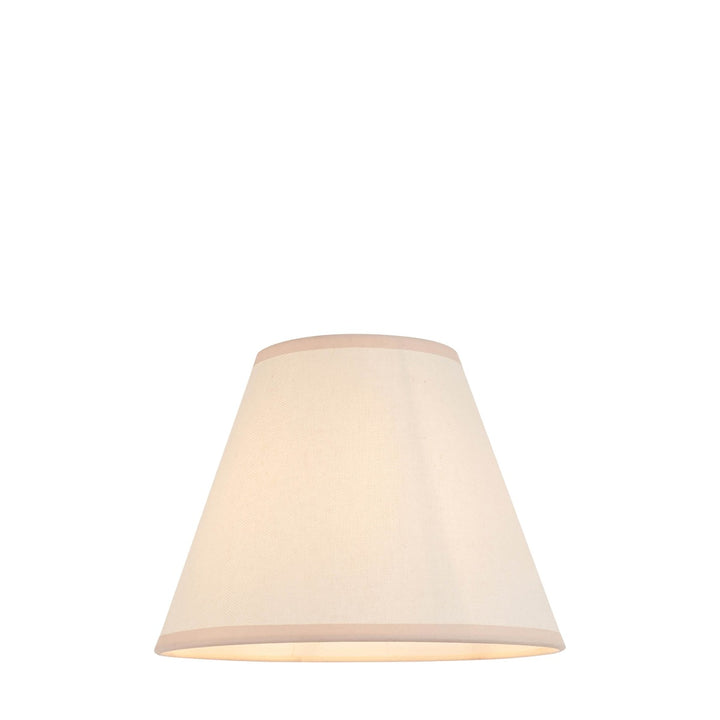 Ivy Shade 25cm - Almond White Fabric Endon 6