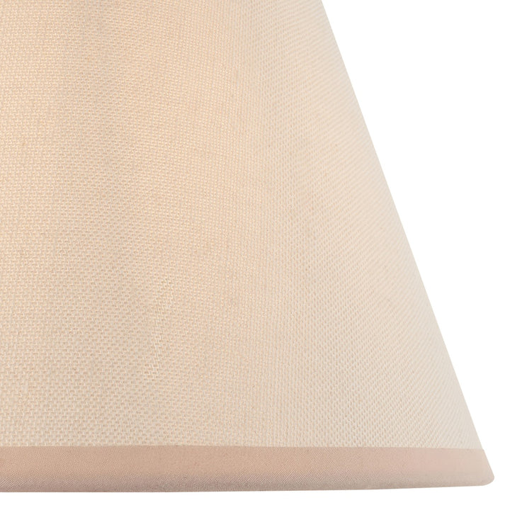 Ivy Shade 25cm - Almond White Fabric Endon 3
