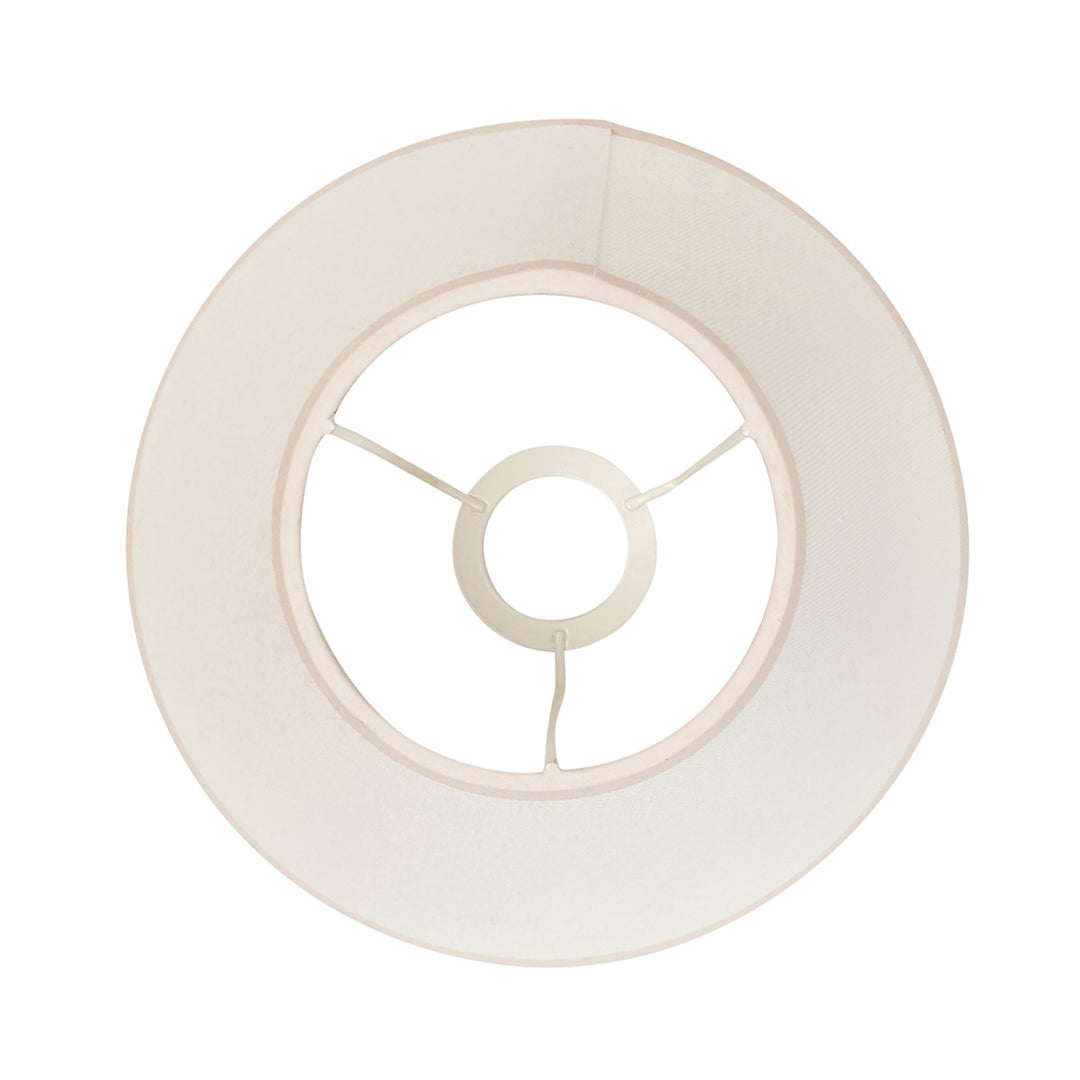 Ivy Shade 25cm - Almond White Fabric Endon 5