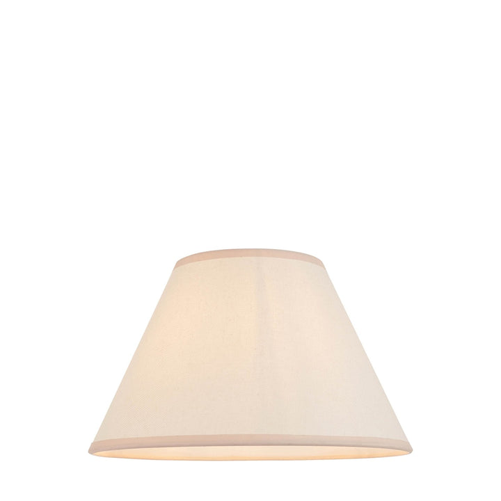 Ivy Shade 30cm - Almond White Fabric Endon 6
