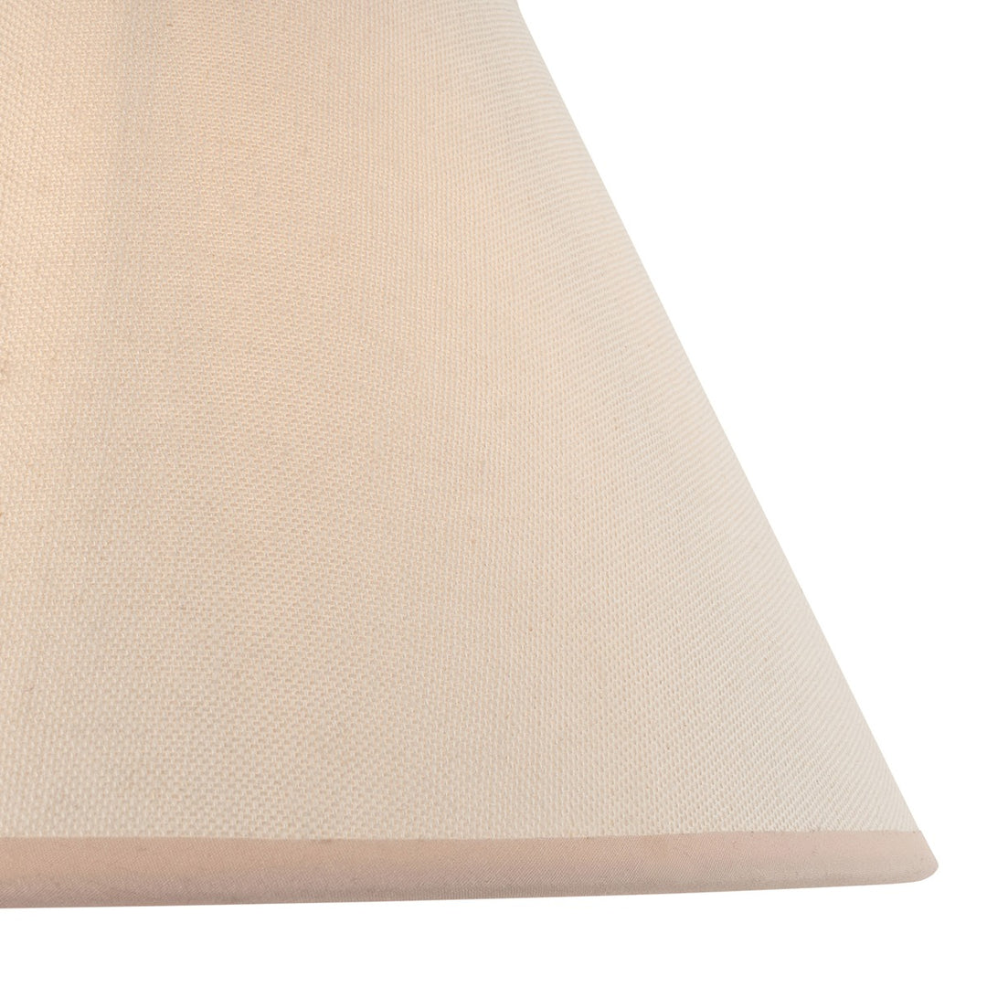 Ivy Shade 30cm - Almond White Fabric Endon 3