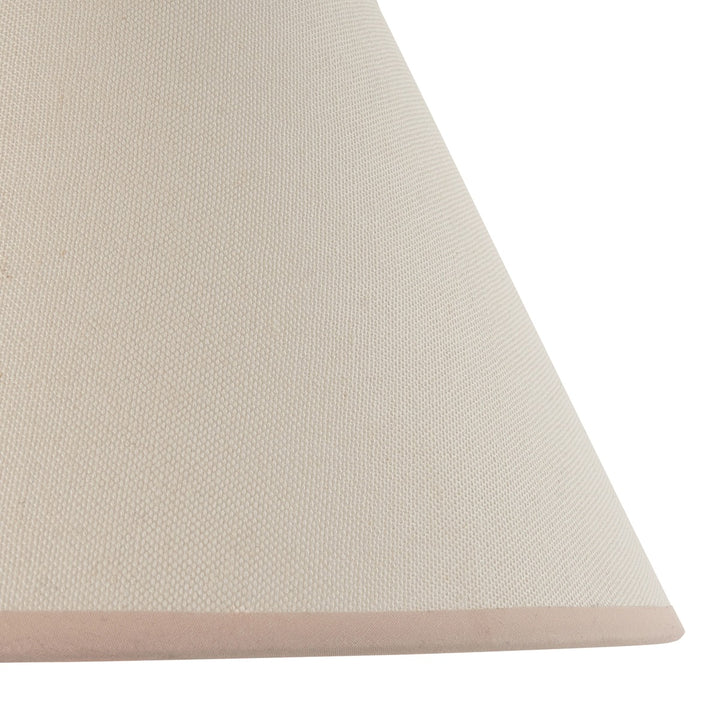 Ivy Shade 30cm - Almond White Fabric Endon 4