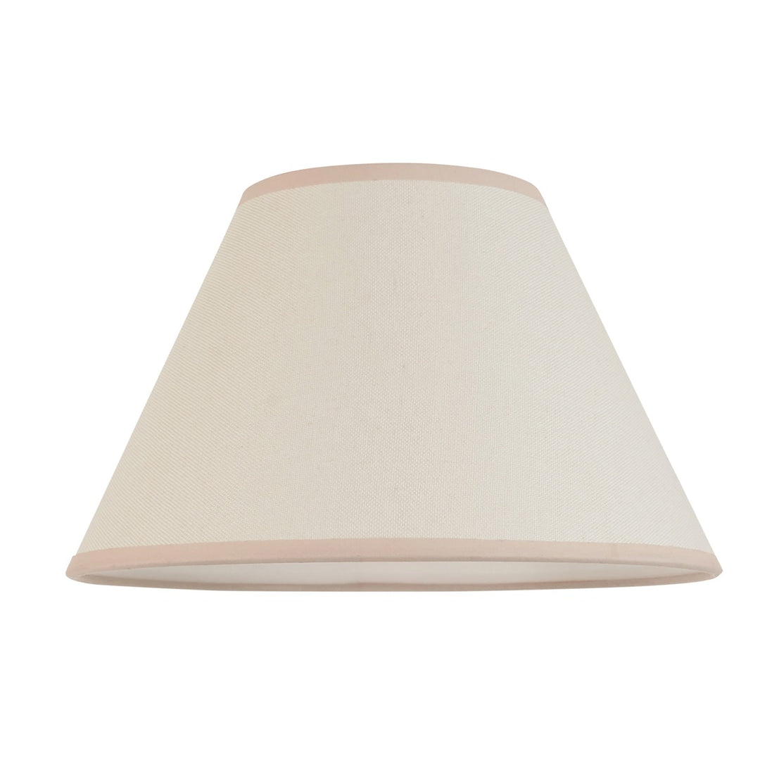 Ivy Shade 30cm - Almond White Fabric Endon 1