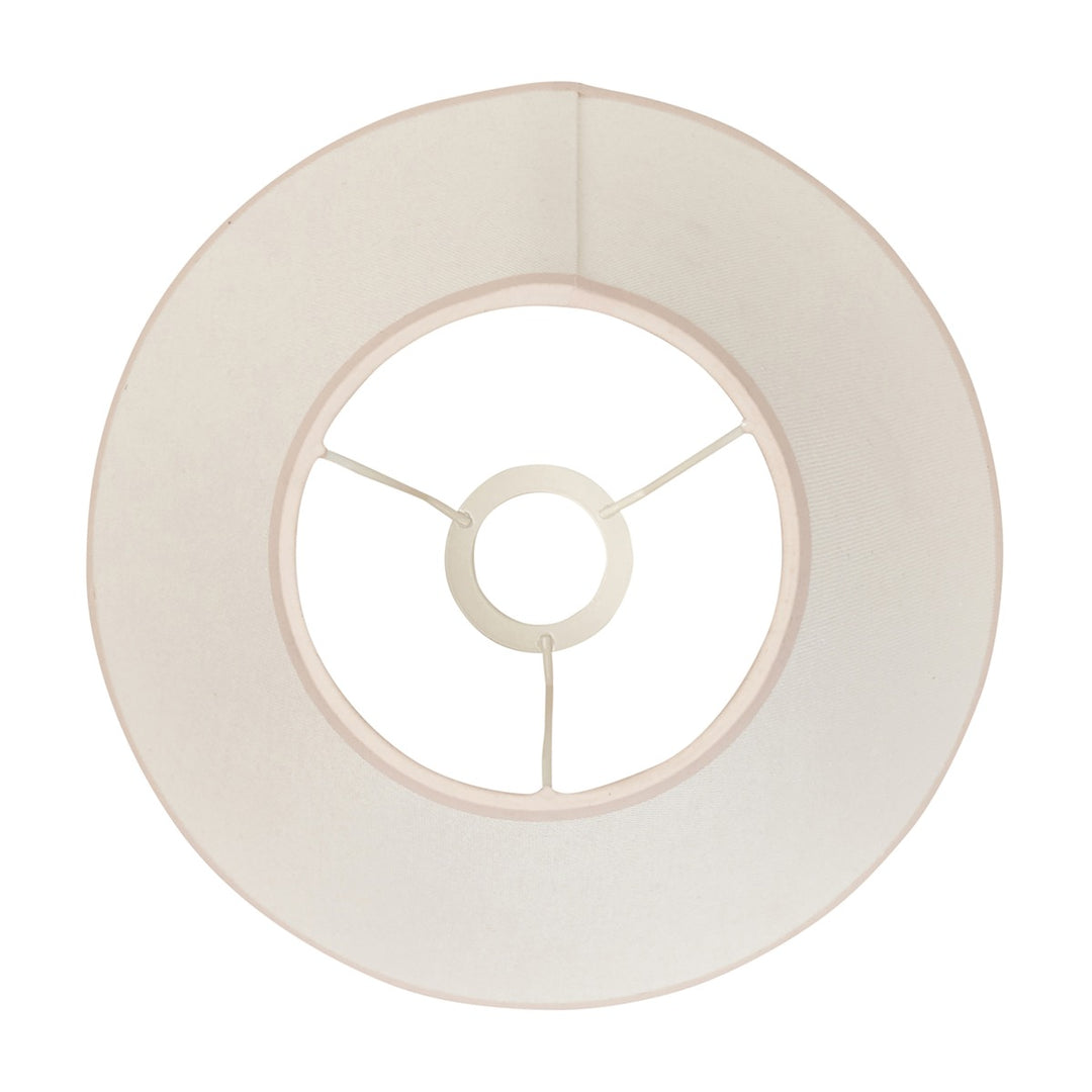 Ivy Shade 30cm - Almond White Fabric Endon 5