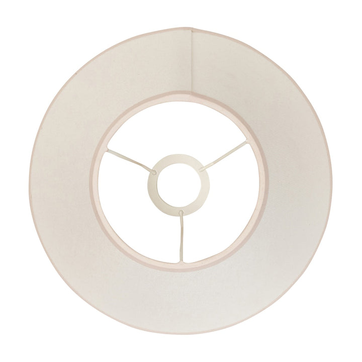 Ivy Shade 30cm - Almond White Fabric Endon 5