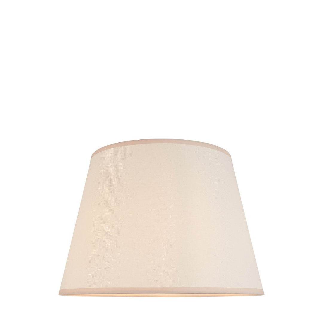 Ivy Shade 40cm - Almond White Fabric Endon 6