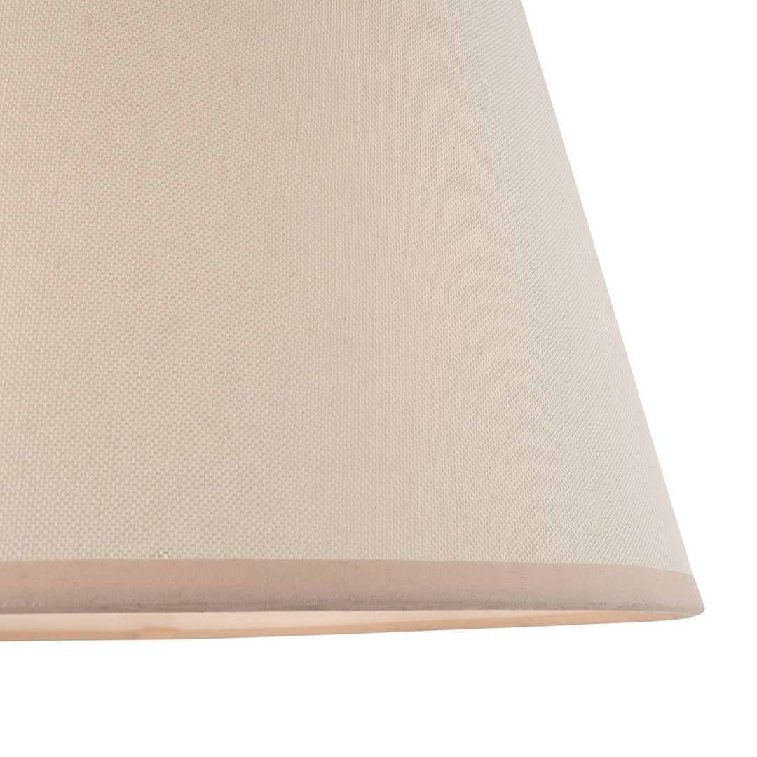 Ivy Shade 40cm - Almond White Fabric Endon 3