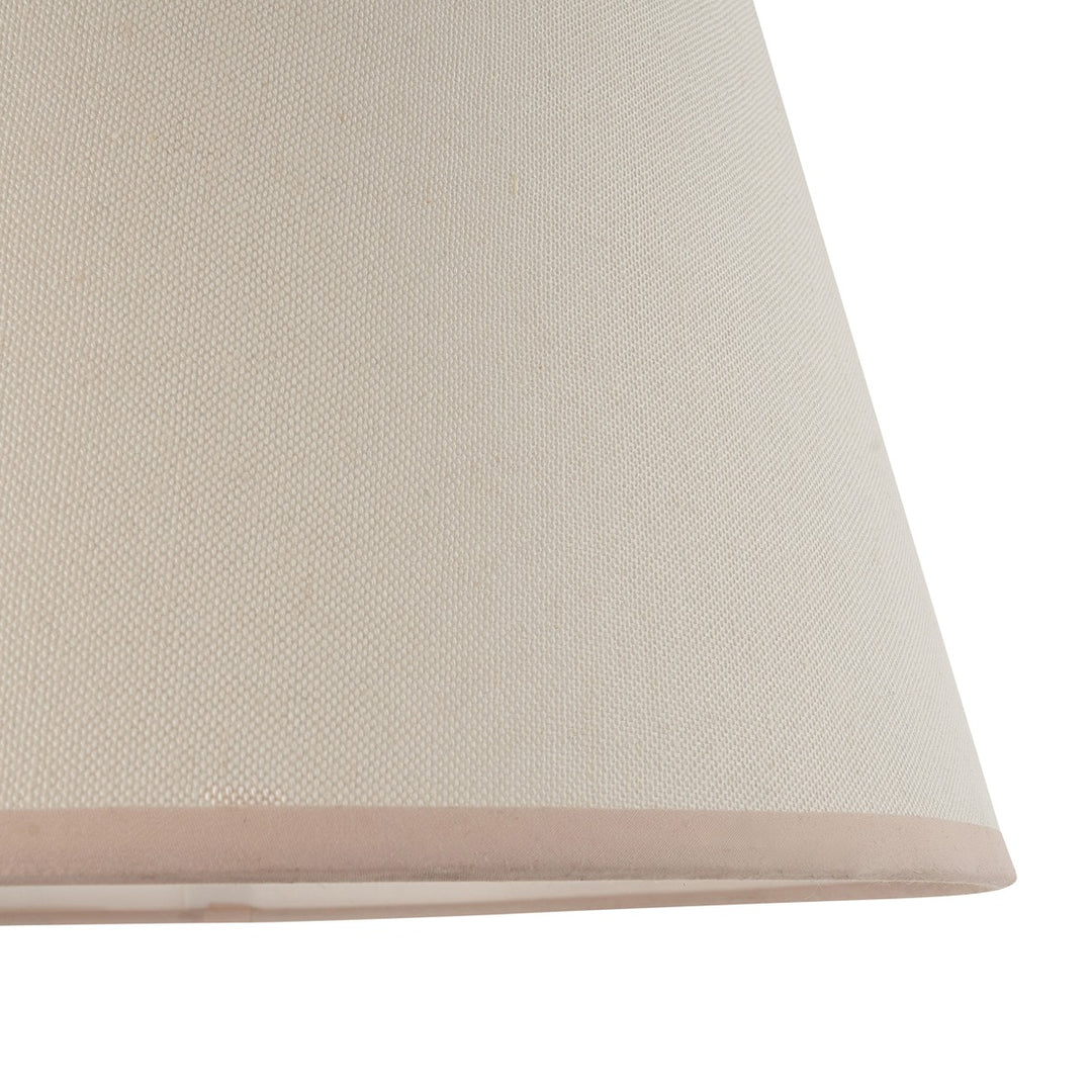 Ivy Shade 40cm - Almond White Fabric Endon 4