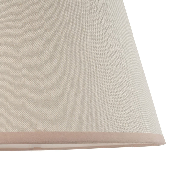 Ivy Shade 40cm - Almond White Fabric Endon 4