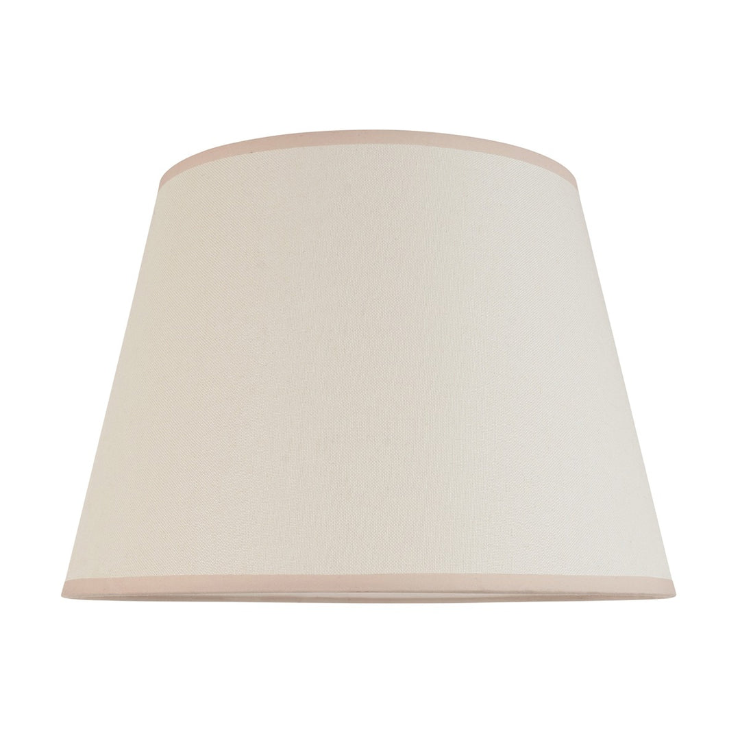 Ivy Shade 40cm - Almond White Fabric Endon 1