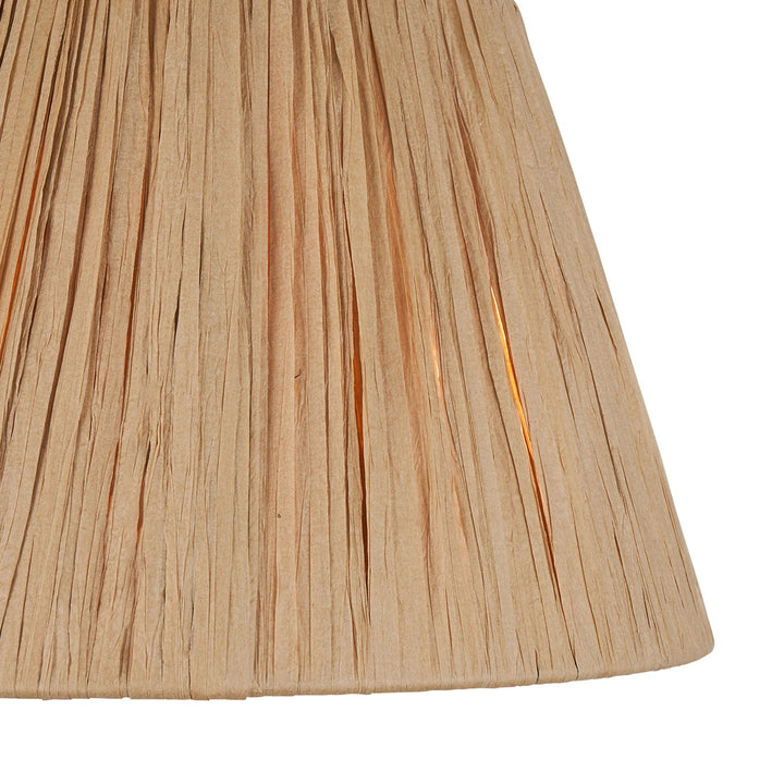Raffia Tapered Shade 24cm - Natural Raffia Endon 3