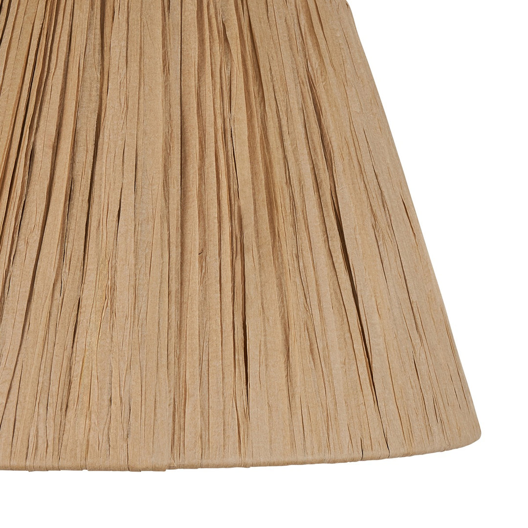 Raffia Tapered Shade 24cm - Natural Raffia Endon 4