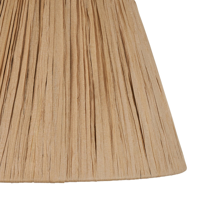 Raffia Tapered Shade 24cm - Natural Raffia Endon 4
