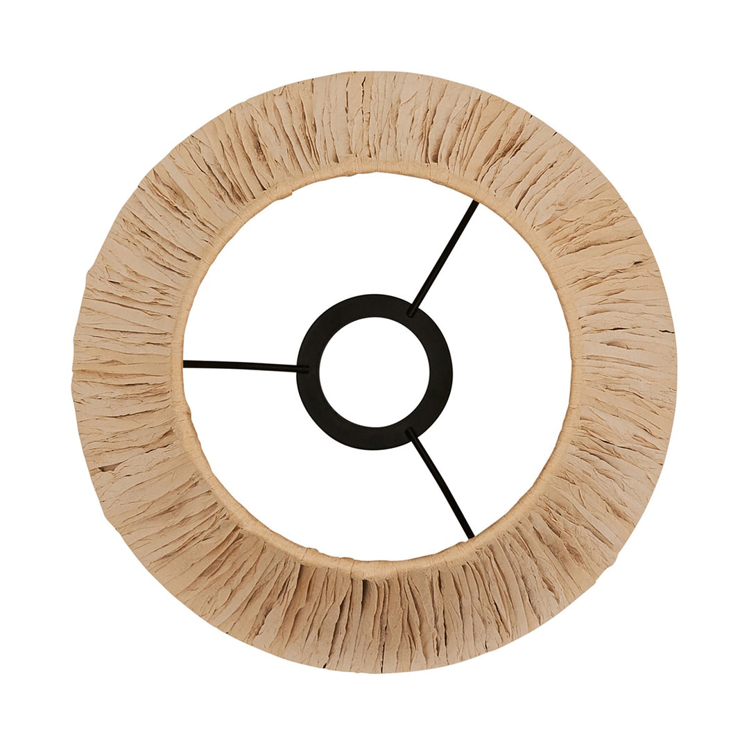 Raffia Tapered Shade 24cm - Natural Raffia Endon 5