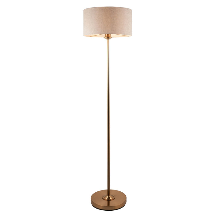 Hiden Floor Lamp - Vintage Brass Endon 1