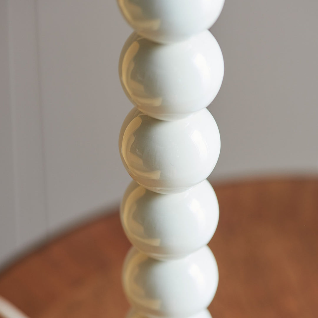 Whimsy Table Lamp - Gloss Almond White Paint Endon 3