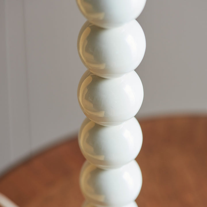 Whimsy Table Lamp - Gloss Almond White Paint Endon 3