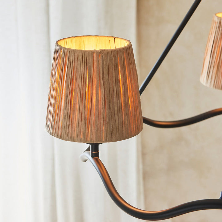 Wave 3 Pendant Light - Matt Black Endon 4