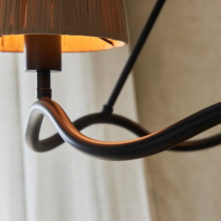 Wave 3 Pendant Light - Matt Black Endon 7