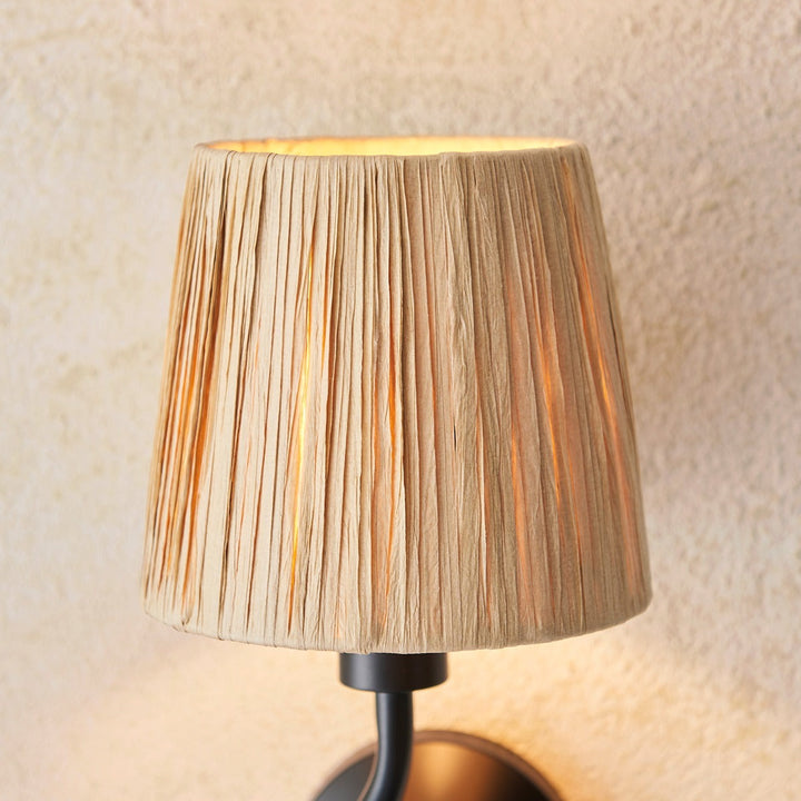 Wave 1 Wall Light - Matt Black Endon 3