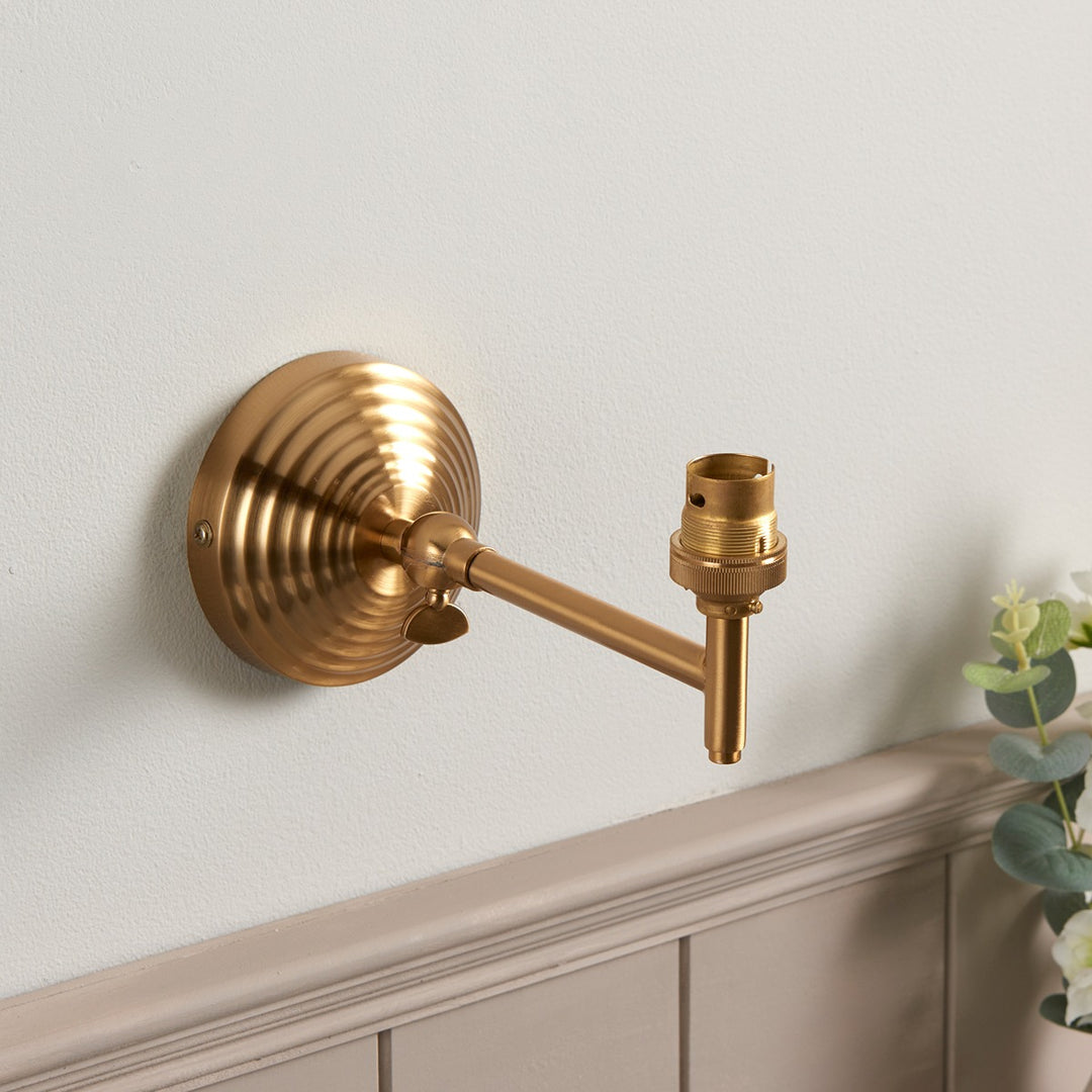 Obelisk Fold Wall Light - Brushed Aged Brass Endon 2